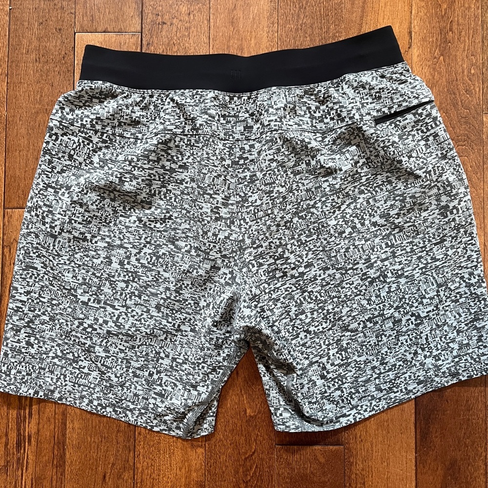 lululemon athletica Black and White Athletic Shorts